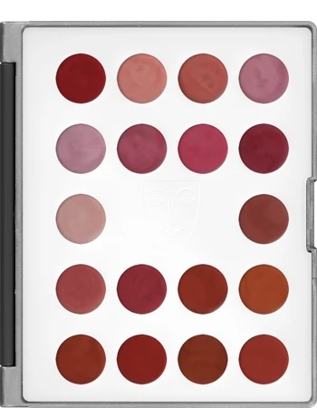 Kryolan Lip Rouge Mini-Palette 18 Colors Kryolan Professional Make-Up