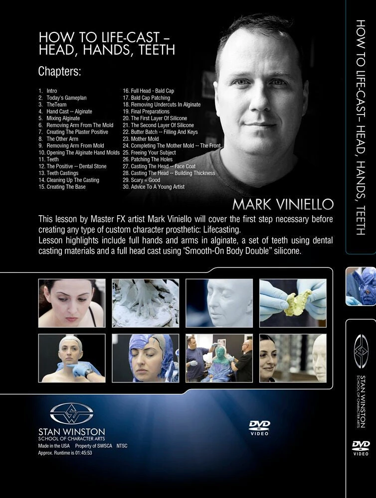 Stan Winston Studio How To Life-Cast - Head, Hands & Teeth (DVD)