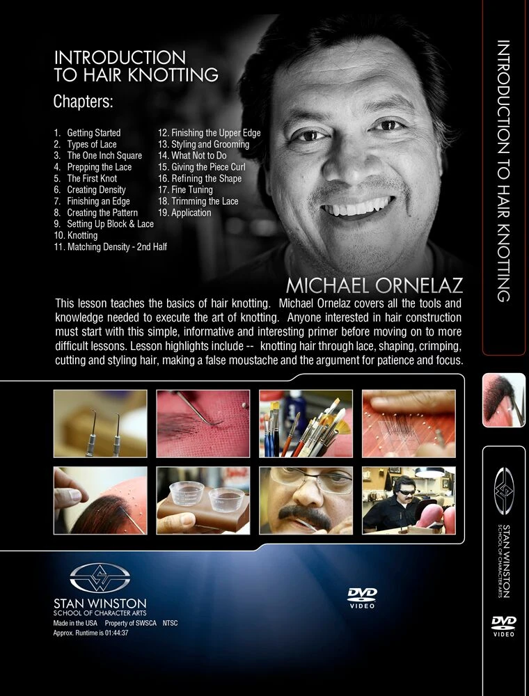 Stan Winston Studio Introduction To Hair Knotting (DVD) Kits & Tools