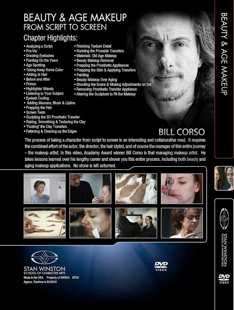 Kits & Tools Stan Winston Studio Beauty & Age Makeup - From Script To Screen (DVD)