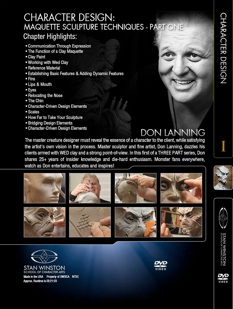 Kits & Tools Stan Winston Studio Character Design - Maquette Sculpture Techniques (DVD)