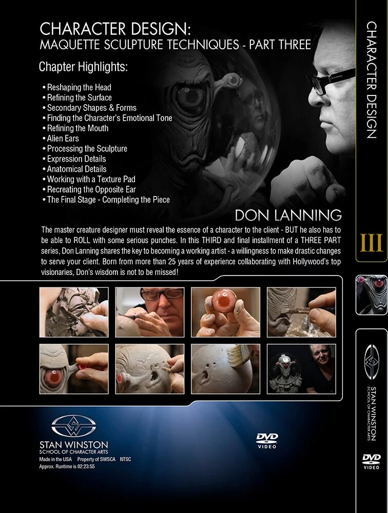 Kits & Tools Stan Winston Studio Character Design - Maquette Sculpture Techniques (DVD)