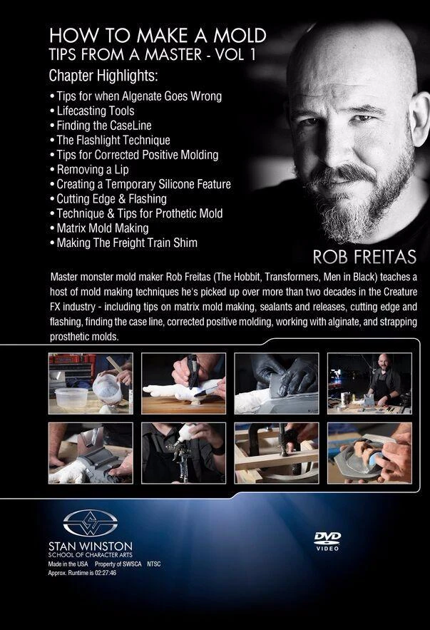 Stan Winston Studio How To Make A Mold - Mold-Making Tips From A Master (DVD)