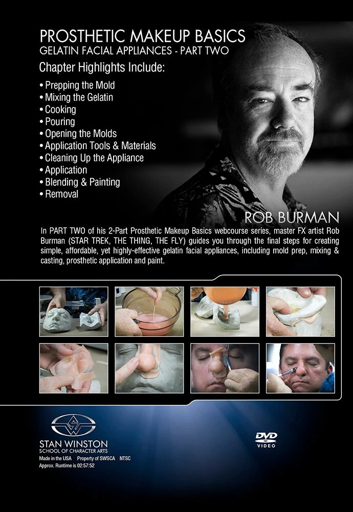 Stan Winston Studio Prosthetic Makeup Basics - Gelatin Facial Appliances (DVD)