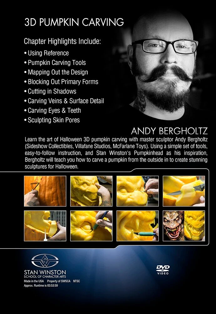 Kits & Tools Stan Winston Studio 3D Pumpkin Carving (DVD)