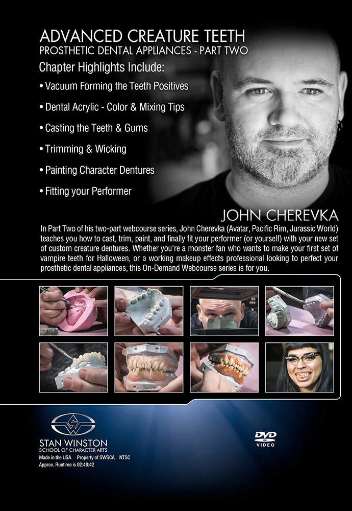 Stan Winston Studio Advanced Creature Teeth Prosthetic Dental Appliances (DVD) Kits & Tools
