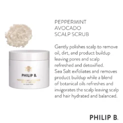 Philip B Peppermint Avocado Scalp Scrub Dullness