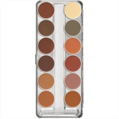 Kryolan Professional Make-Up Kryolan Dermacolor Camouflage Creme Palette 12 Colors - (B)