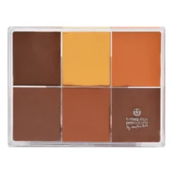 MAQ Pro Maqpro 6-color Fard Creme Foundation Palette Face