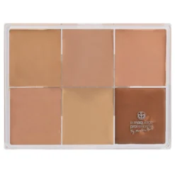 MAQ Pro Maqpro 6-color Fard Creme Foundation Palette Face