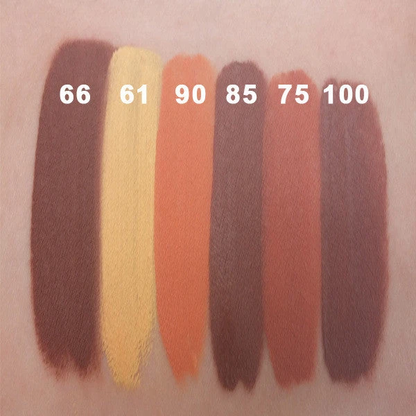 MAQ Pro Maqpro 6-color Fard Creme Foundation Palette Face