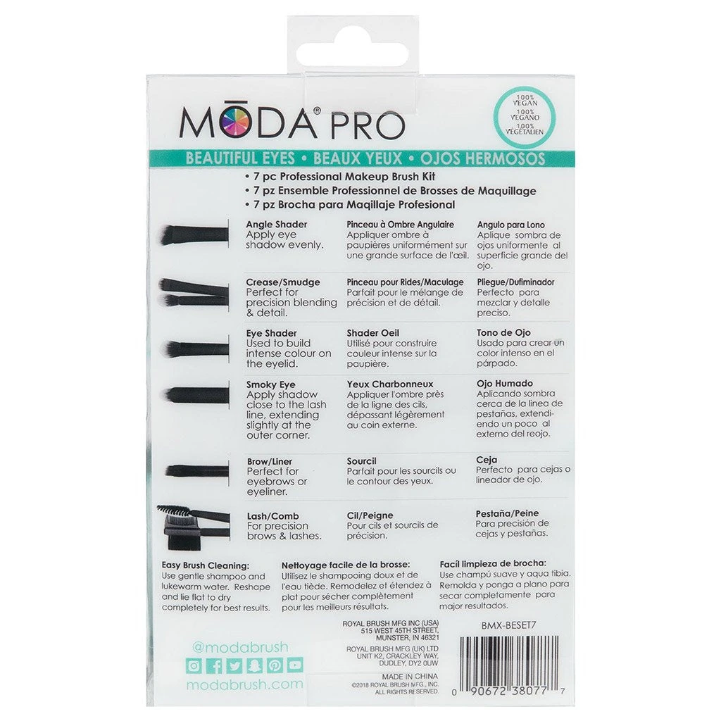 Royal And Langnickel MODA Pro 7pc Beautiful Eyes Flip Kit