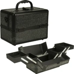 Kits & Tools Just Case 4-Tiers Expandable Trays Makeup Case - Black Krystal (C0211KLAB)
