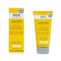 Ren Clean Skincare Clean Screen Mattifying Face Sunscreen SPF 30