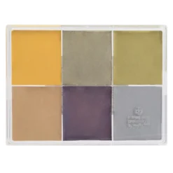 MAQ Pro Maqpro 6-color Fard Creme Foundation Palette Face