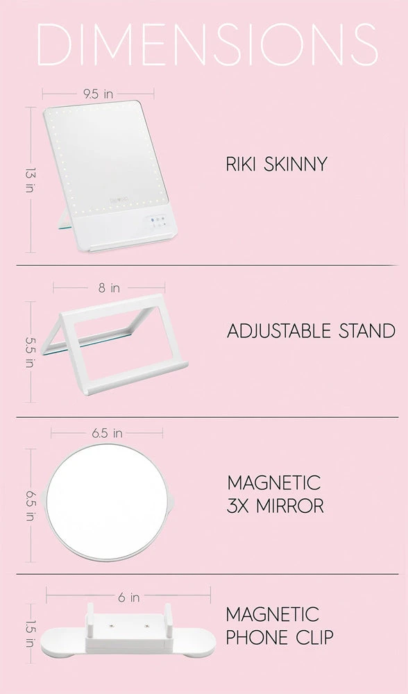 Kits & Tools GLAMCOR Riki Skinny LED Vanity Mirror