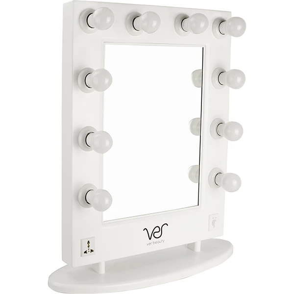 Kits & Tools Just Case Ver Beauty LED Light Vanity Mirror W/Dimmer (VMR4512-PPWH White)